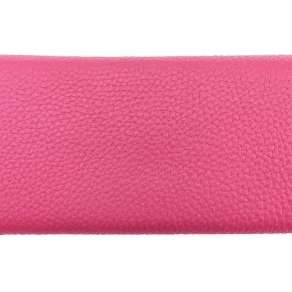 PRADA long wallet logo pink leather x gold hardware Authentic Used - Picture 2 of 9